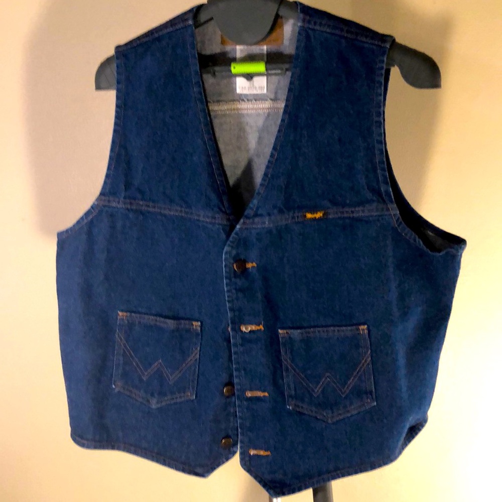 Vintage wrangler denim vest